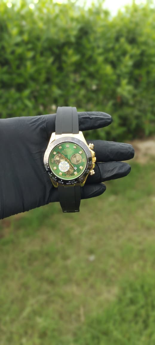 Rolex Leather Strap with Rotating Dial