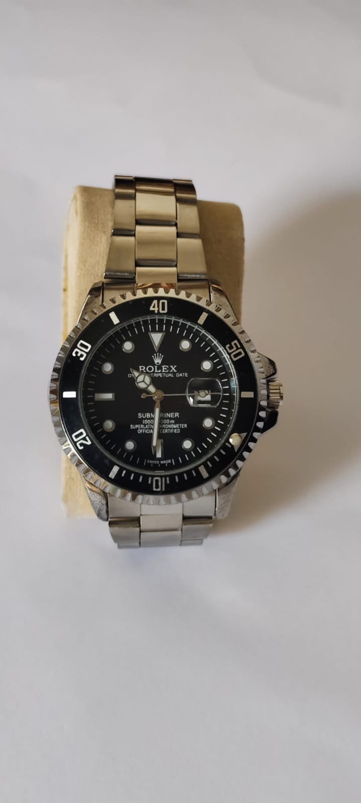 Rolex Silver with Rotating Dial