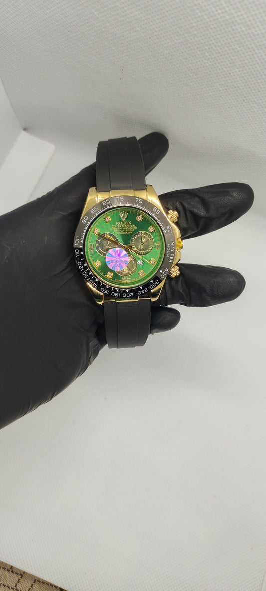 Rolex Leather Strap with Rotating Dial